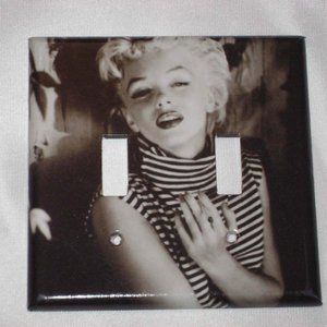 MARILYN MONROE -DOUBLE Light Switch Plate Cover